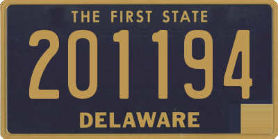 DE license plate 201194