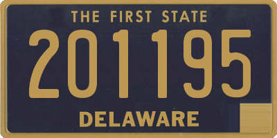 DE license plate 201195