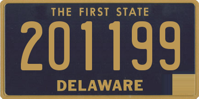 DE license plate 201199