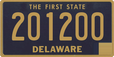 DE license plate 201200