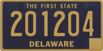 DE license plate 201204