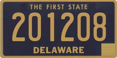 DE license plate 201208