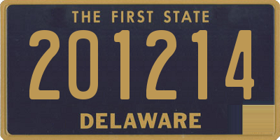 DE license plate 201214