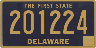 DE license plate 201224