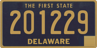 DE license plate 201229