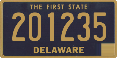 DE license plate 201235