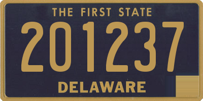 DE license plate 201237