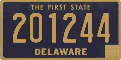 DE license plate 201244