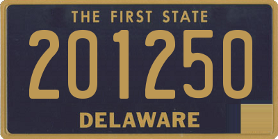 DE license plate 201250