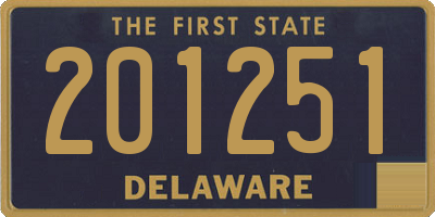 DE license plate 201251