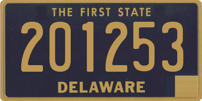 DE license plate 201253