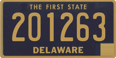 DE license plate 201263