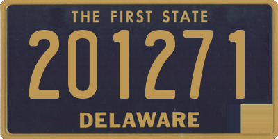 DE license plate 201271