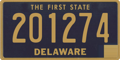 DE license plate 201274