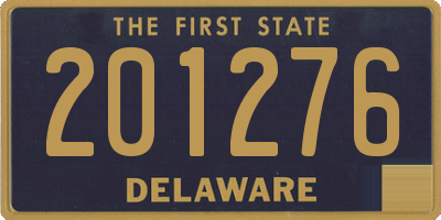 DE license plate 201276