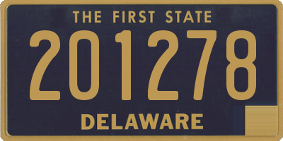 DE license plate 201278