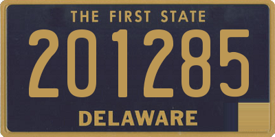 DE license plate 201285