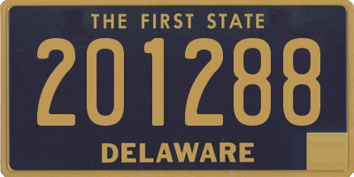 DE license plate 201288