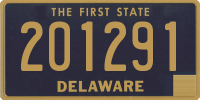 DE license plate 201291
