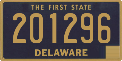 DE license plate 201296