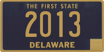 DE license plate 2013
