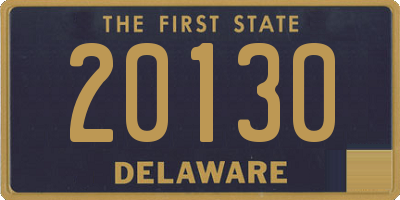 DE license plate 20130