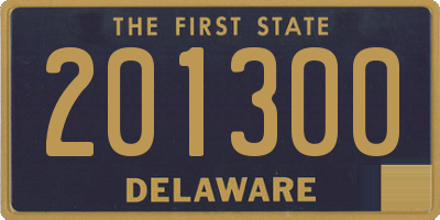 DE license plate 201300