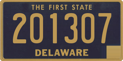 DE license plate 201307