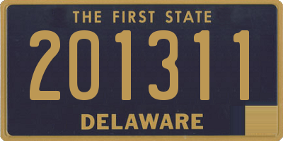 DE license plate 201311