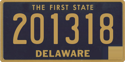 DE license plate 201318