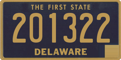 DE license plate 201322
