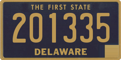 DE license plate 201335