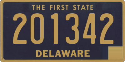 DE license plate 201342