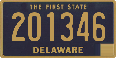 DE license plate 201346