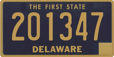 DE license plate 201347