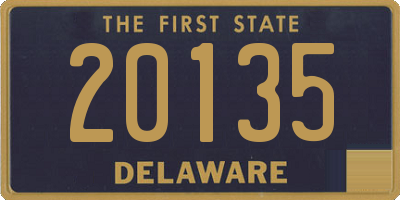 DE license plate 20135