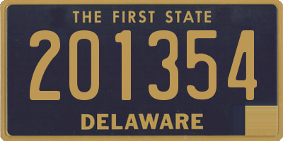 DE license plate 201354