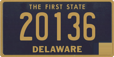 DE license plate 20136