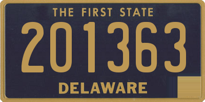 DE license plate 201363