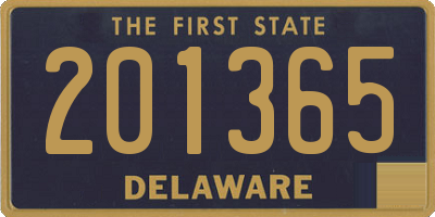 DE license plate 201365