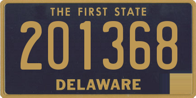 DE license plate 201368