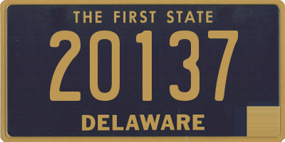 DE license plate 20137