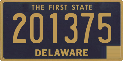 DE license plate 201375