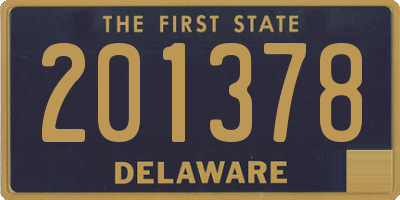 DE license plate 201378