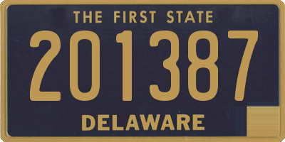 DE license plate 201387