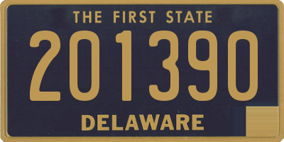 DE license plate 201390