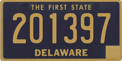 DE license plate 201397