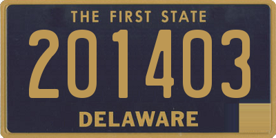 DE license plate 201403