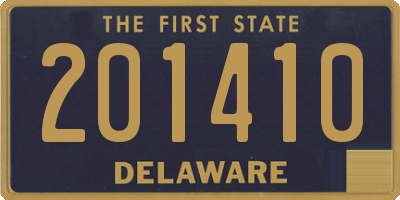 DE license plate 201410