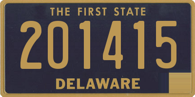 DE license plate 201415